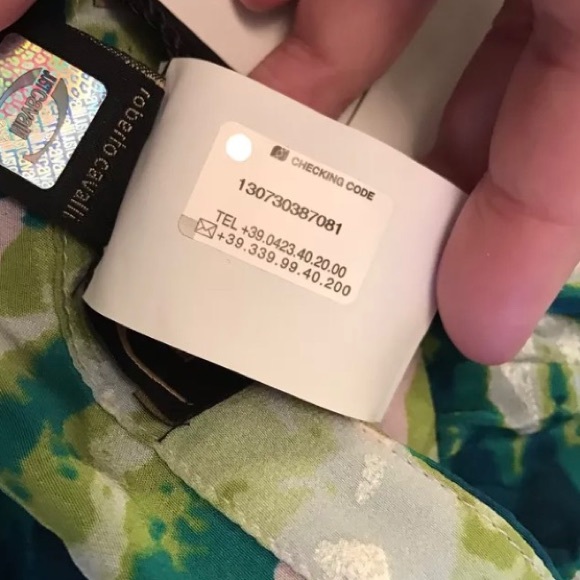 JUST CAVALLI Silk Maxi Skirt Purple Green Floral - Picture 7 of 7